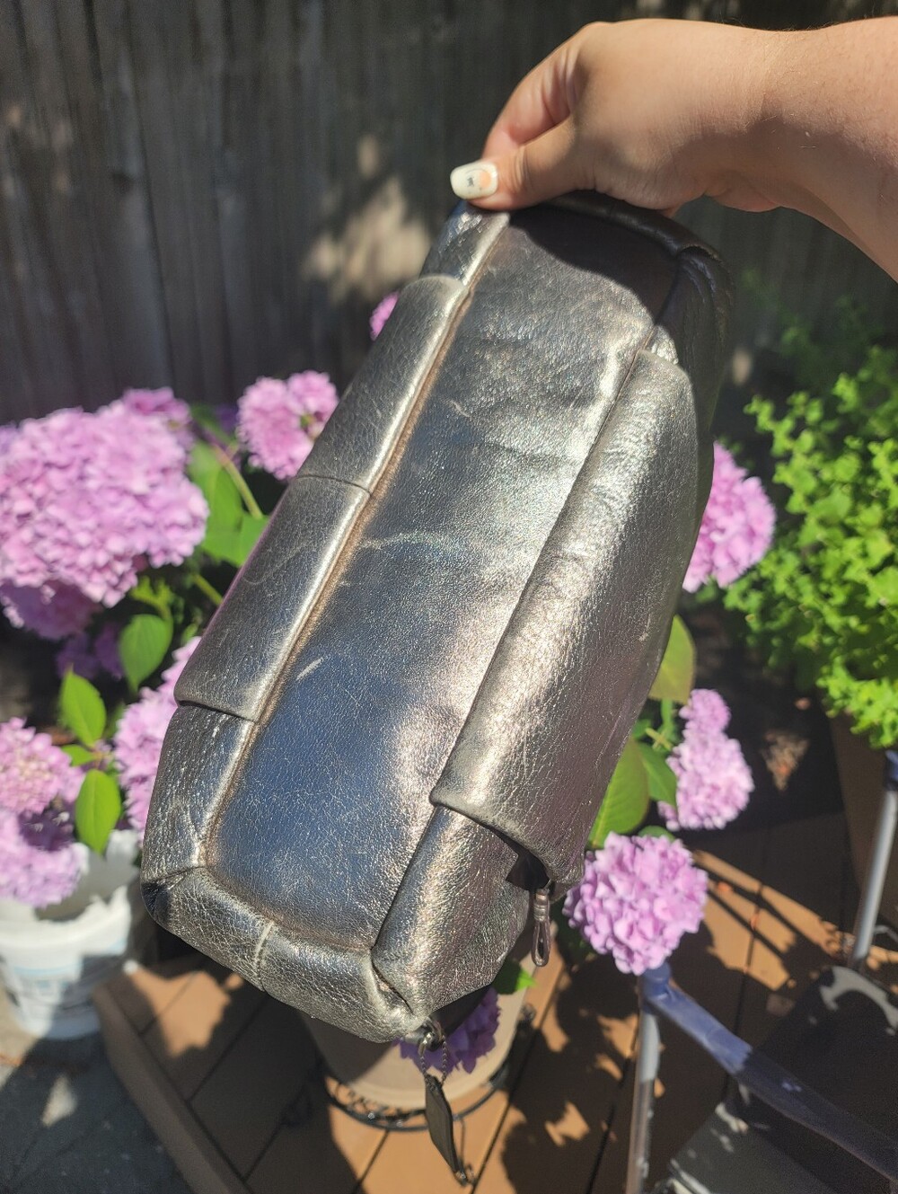Coach Madison Isabelle Metallic Leather Slouchy Hobo 2012 - Picture 11 of 16